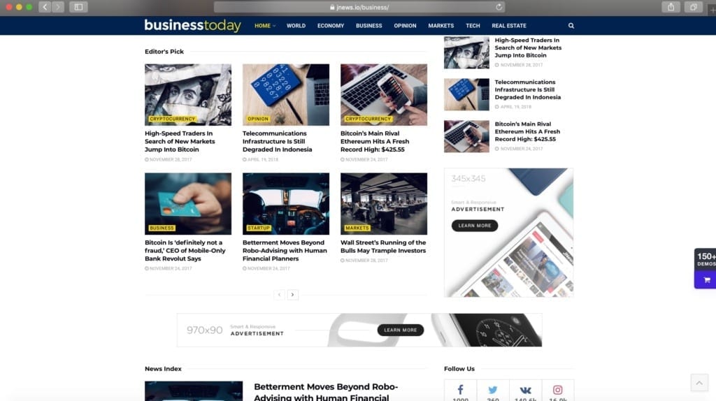 JNews News WordPress Theme Example Image