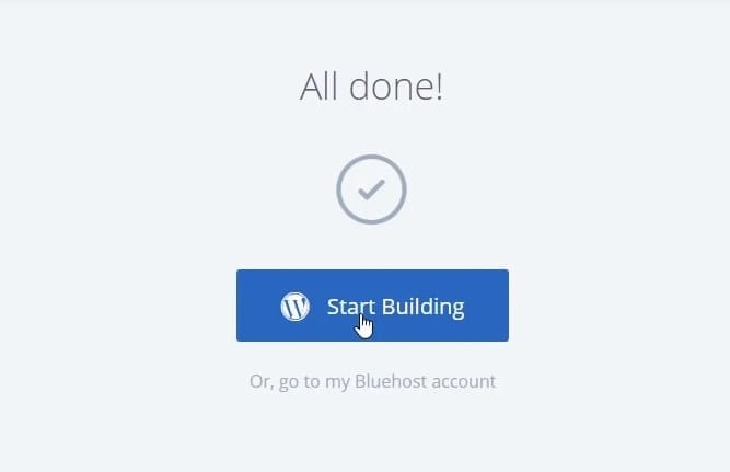 Start Building Page