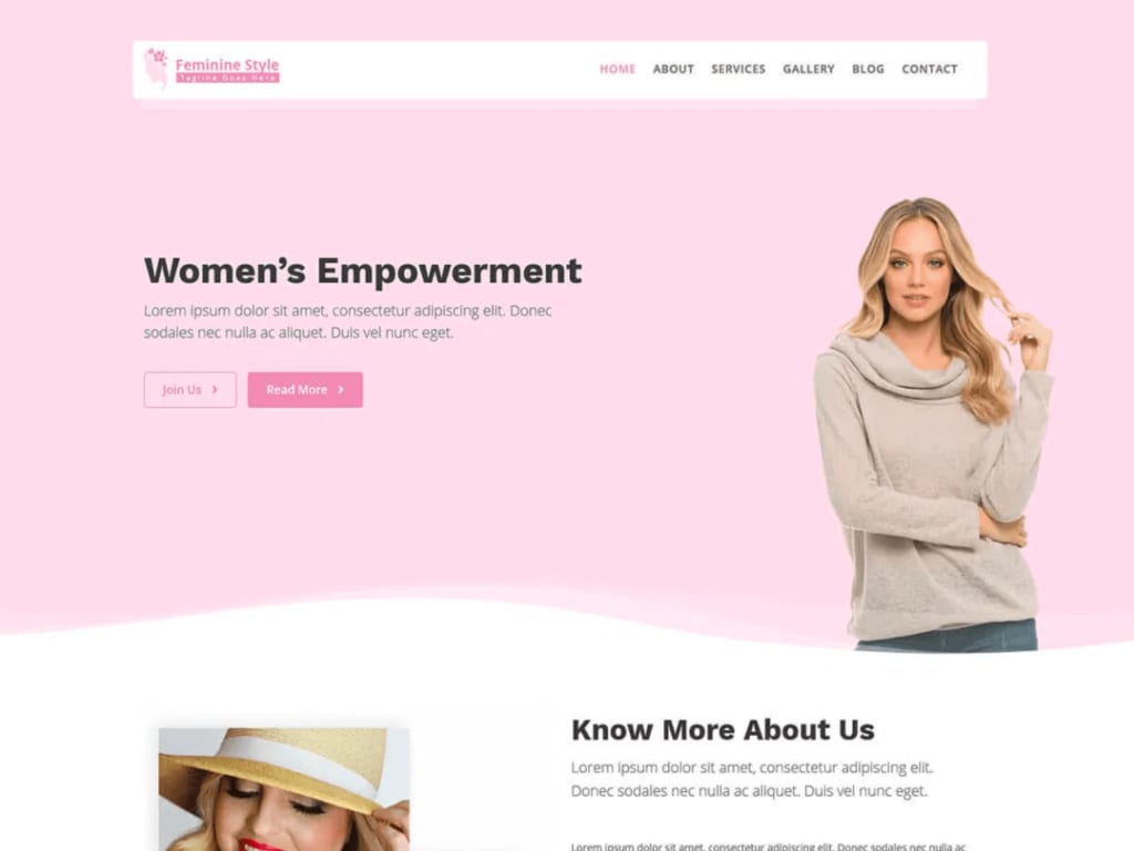 Feminine Style WordPress Theme Mommy Blogger