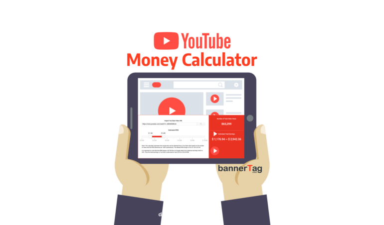 YouTube Money Calculator Homepage Image by bannerTag.com